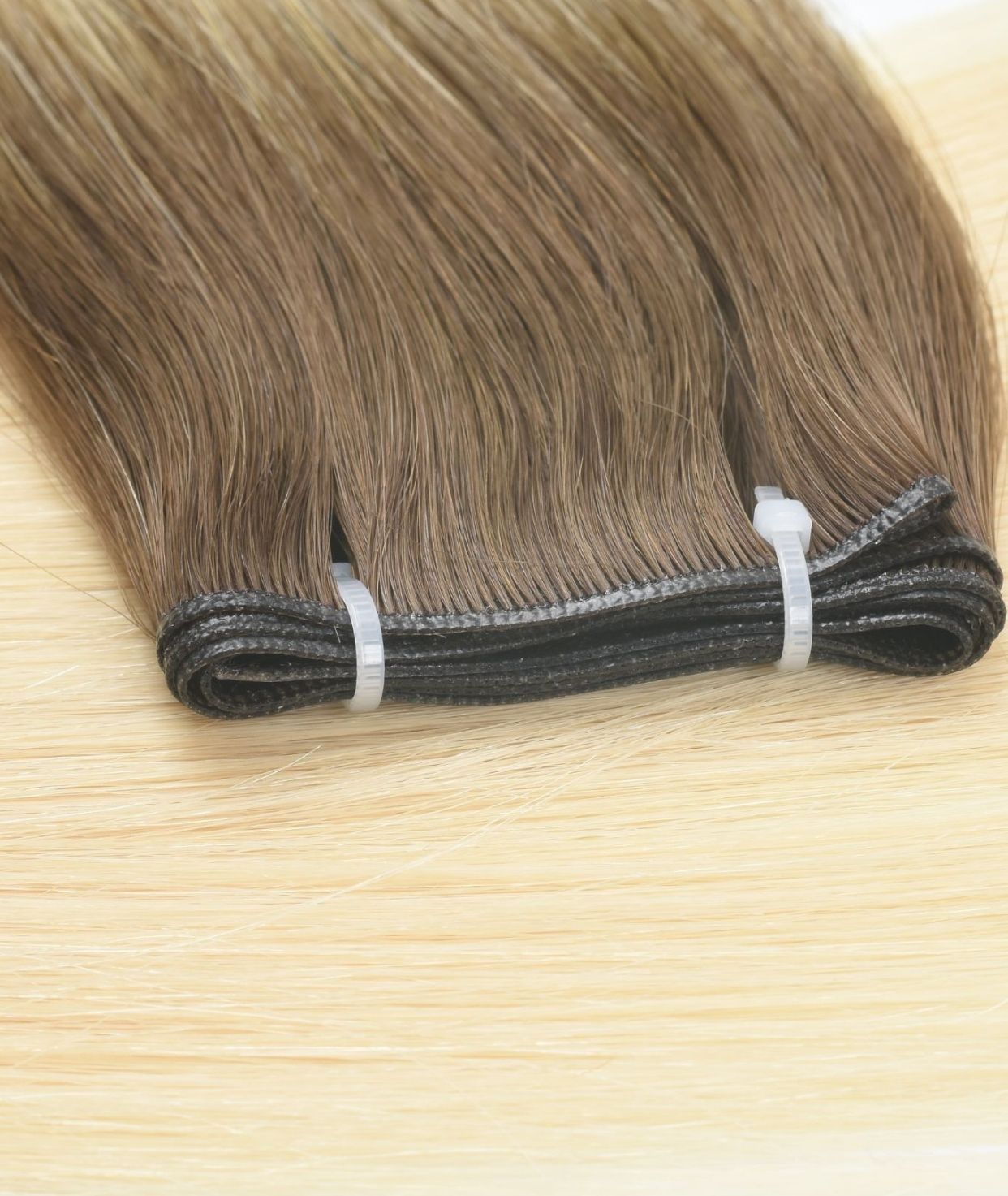 #Arctic Blonde Balayage Genius Weft Extensions