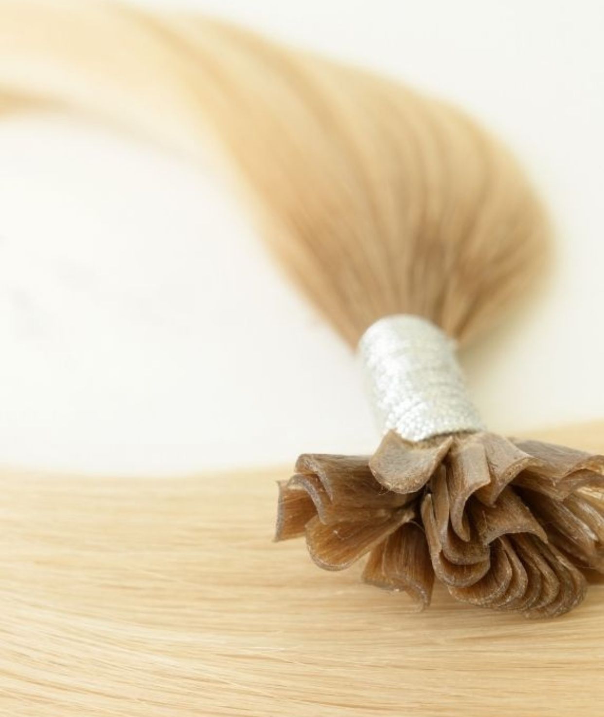 #Beach Blonde Ombre Pre Bonded U Tip Extensions