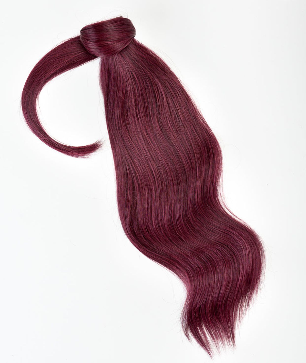 #Burgundy Ponytail Extensions