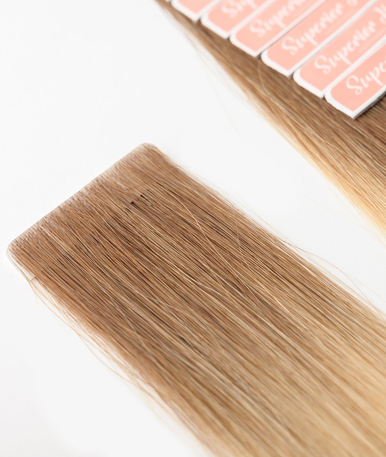 #Cappuccino Ombre Seamless Tape In Extensions