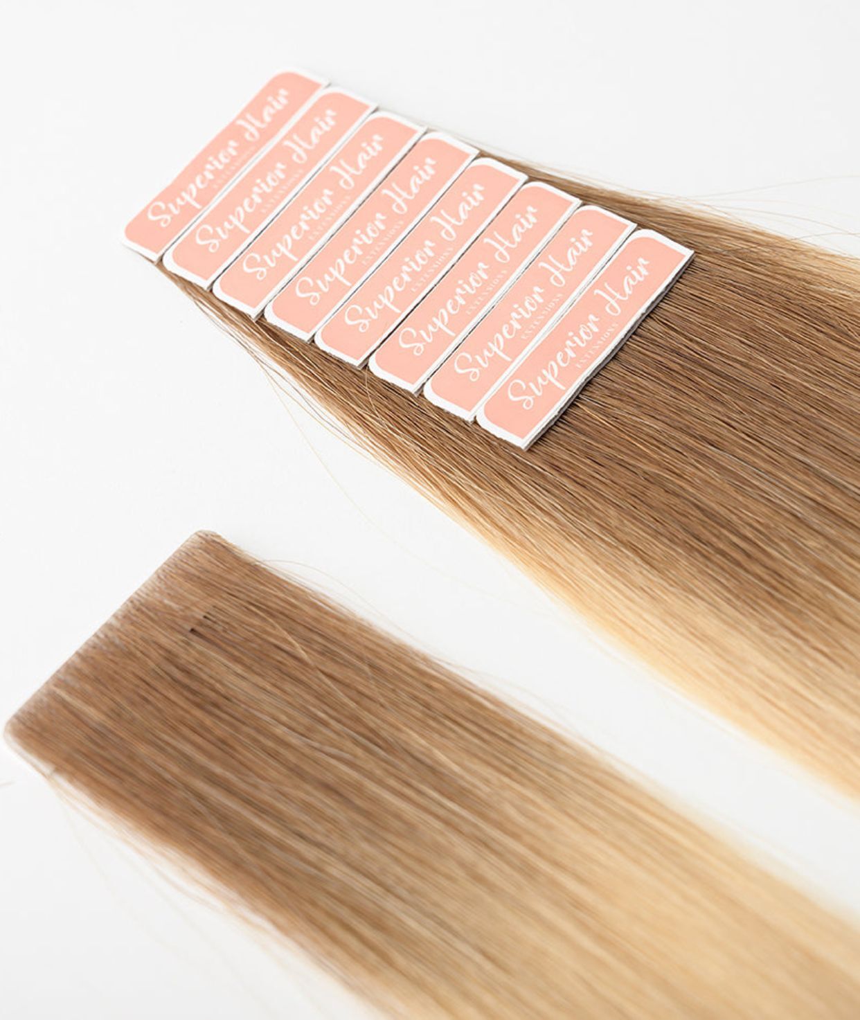 #Cappuccino Ombre Seamless Tape In Extensions