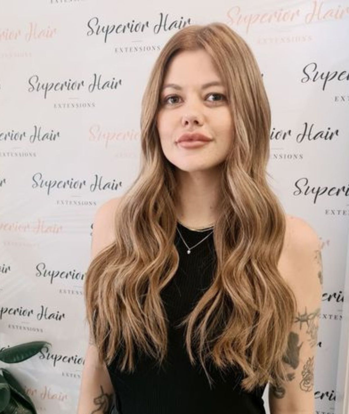 #Chestnut Brown Highlights Invisi Butterfly Weft Hair Extensions