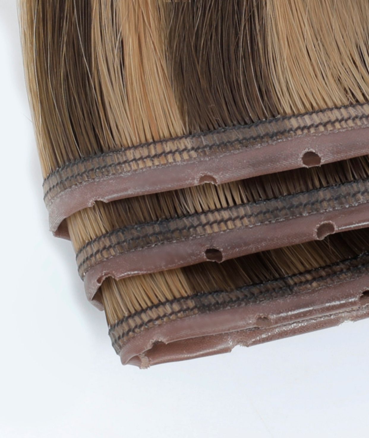 #Chestnut Brown Highlights Butterfly Genius Weft Extensions