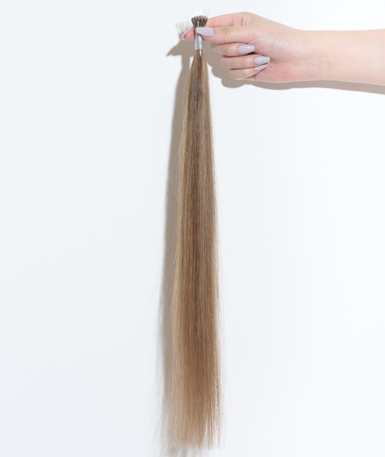 #Chestnut Brown Highlights Nano Tip Hair Extensions