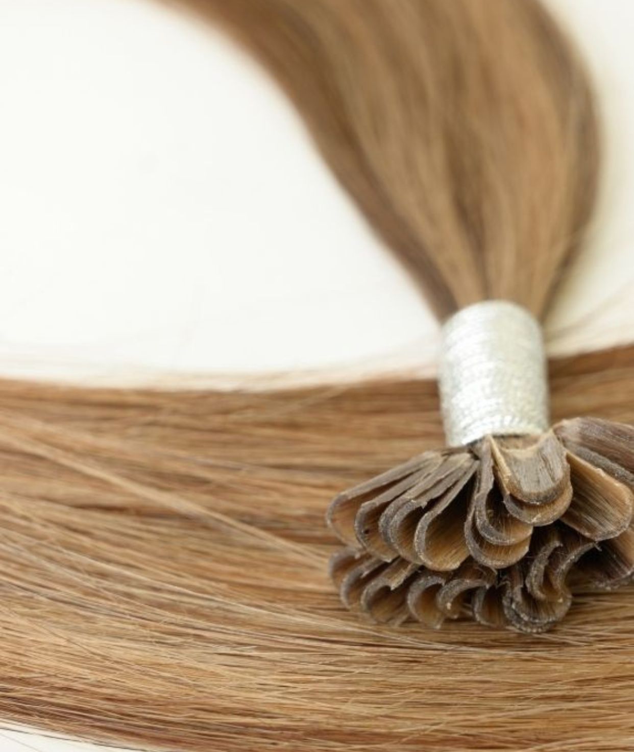 #Chestnut Brown Highlights Pre Bonded U Tip Extensions