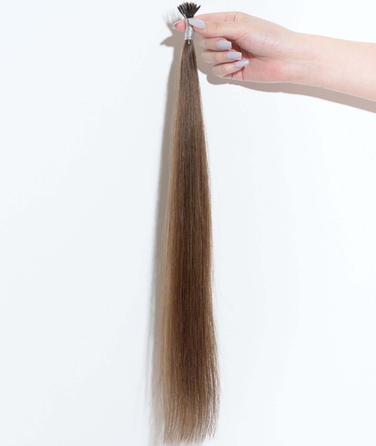 #Chocolate Brown Balayage Nano Tip Hair Extensions