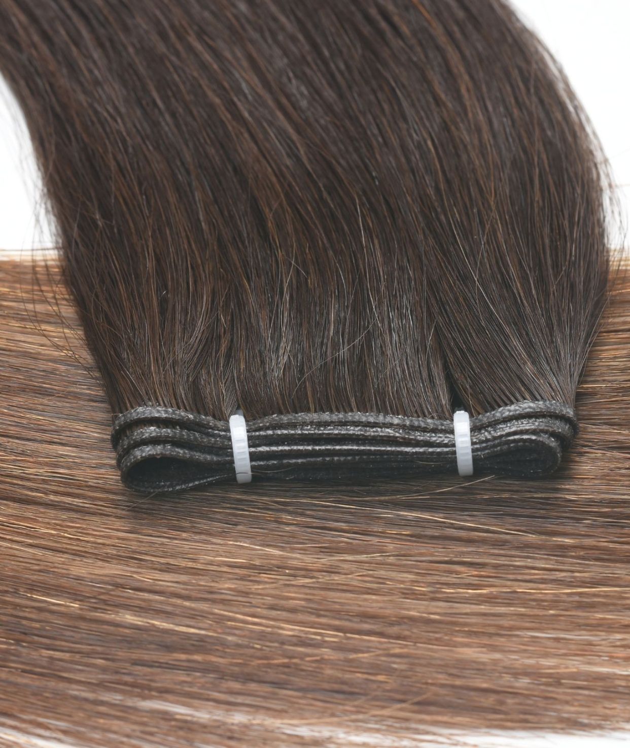 #Chocolate Brown Balayage Genius Weft Extensions