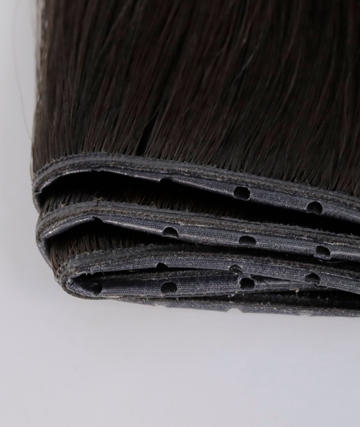 #Dark Ash Brown Balayage Butterfly Genius Weft Extensions