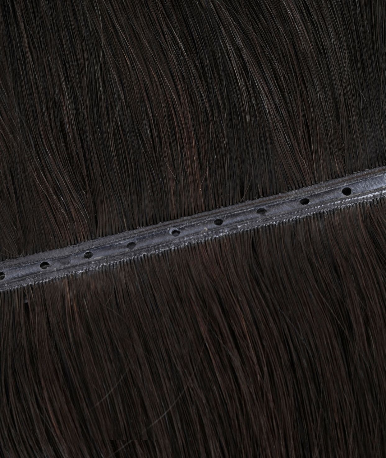 #Dark Ash Brown Balayage Butterfly Genius Weft Extensions