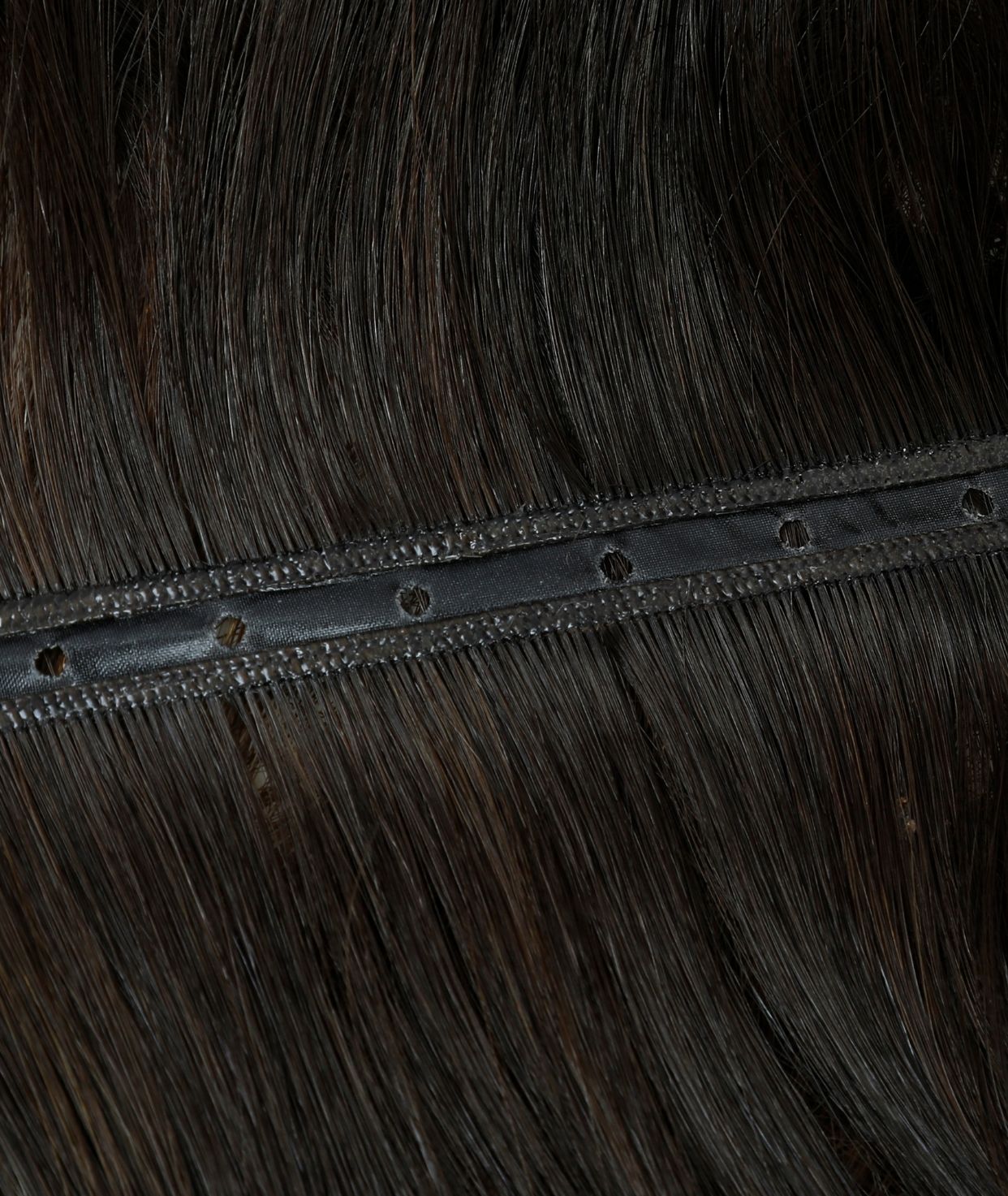 #Dark Brown Balayage Butterfly Genius Weft Extensions