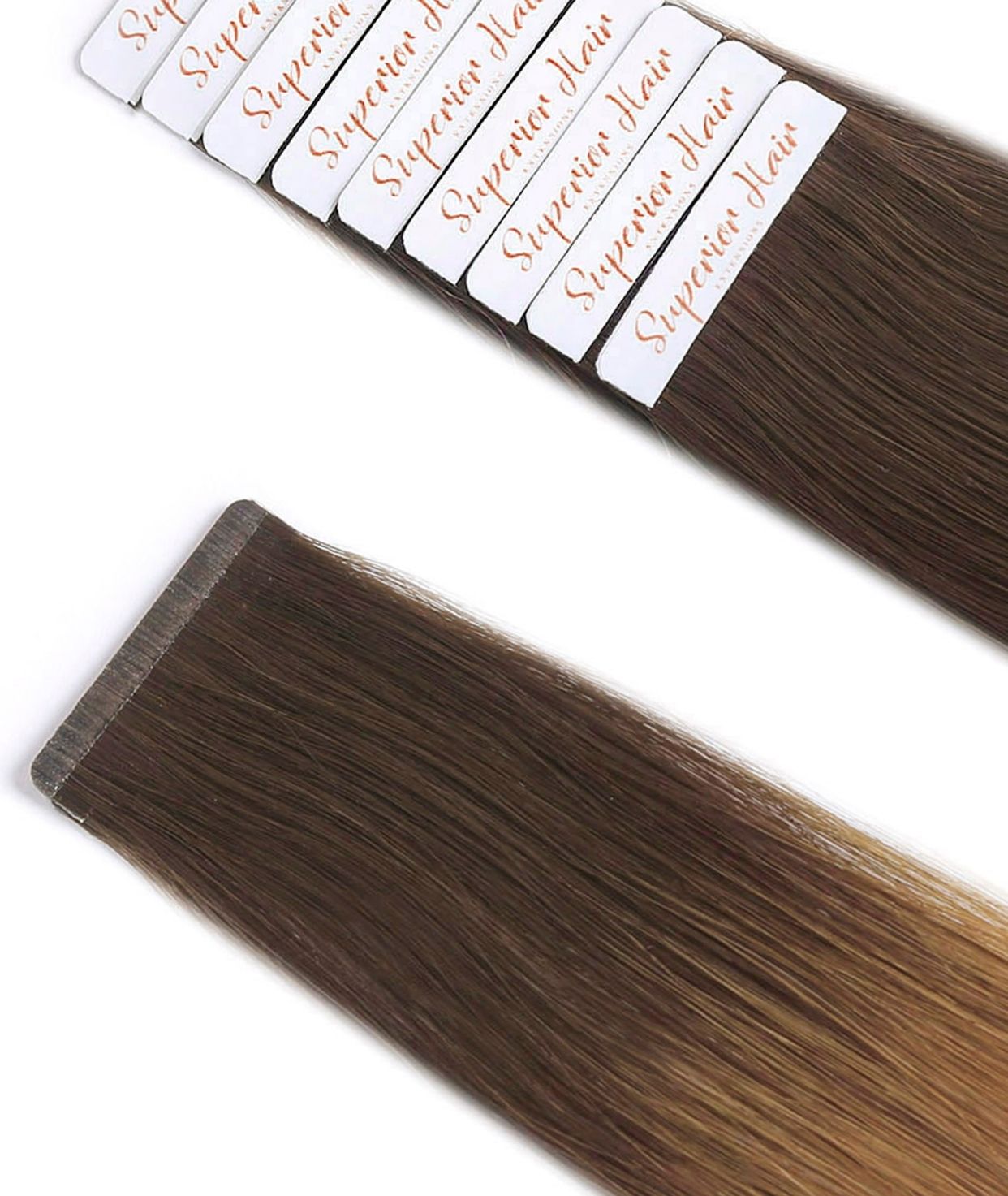 #Ginger Snap Seamless Tape In Hair Extensions