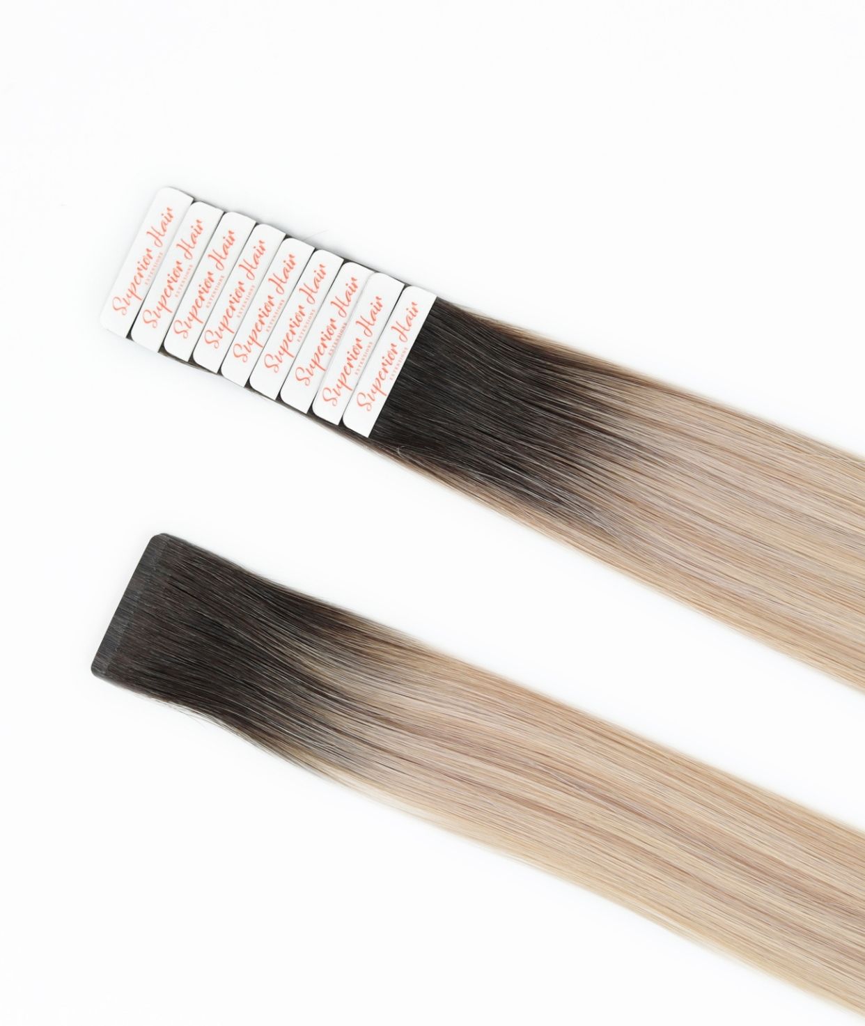 #Iced Coffee Balayage Seamless Tape In Hair Extensions