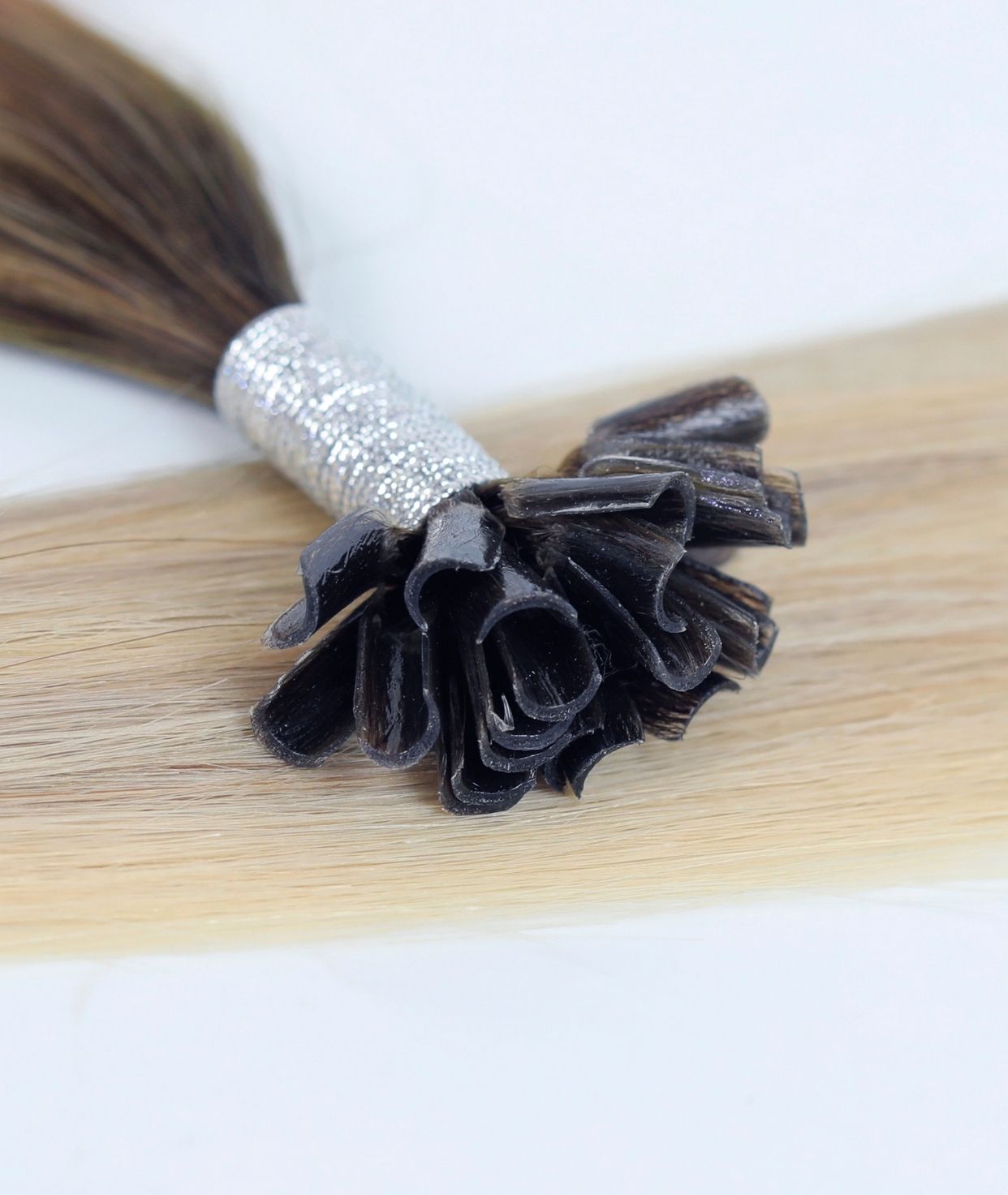 #Iced Coffee Balayage Pre Bonded U Tip Hair Extensions