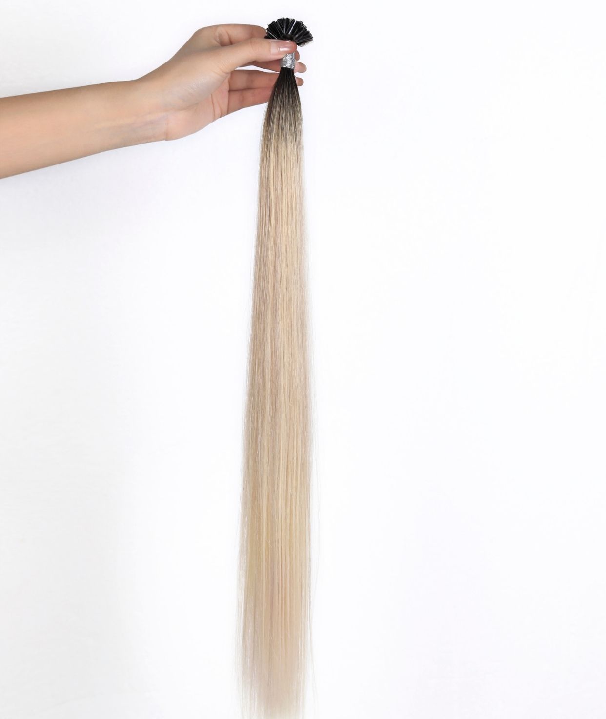 #Iced Coffee Balayage Pre Bonded U Tip Hair Extensions