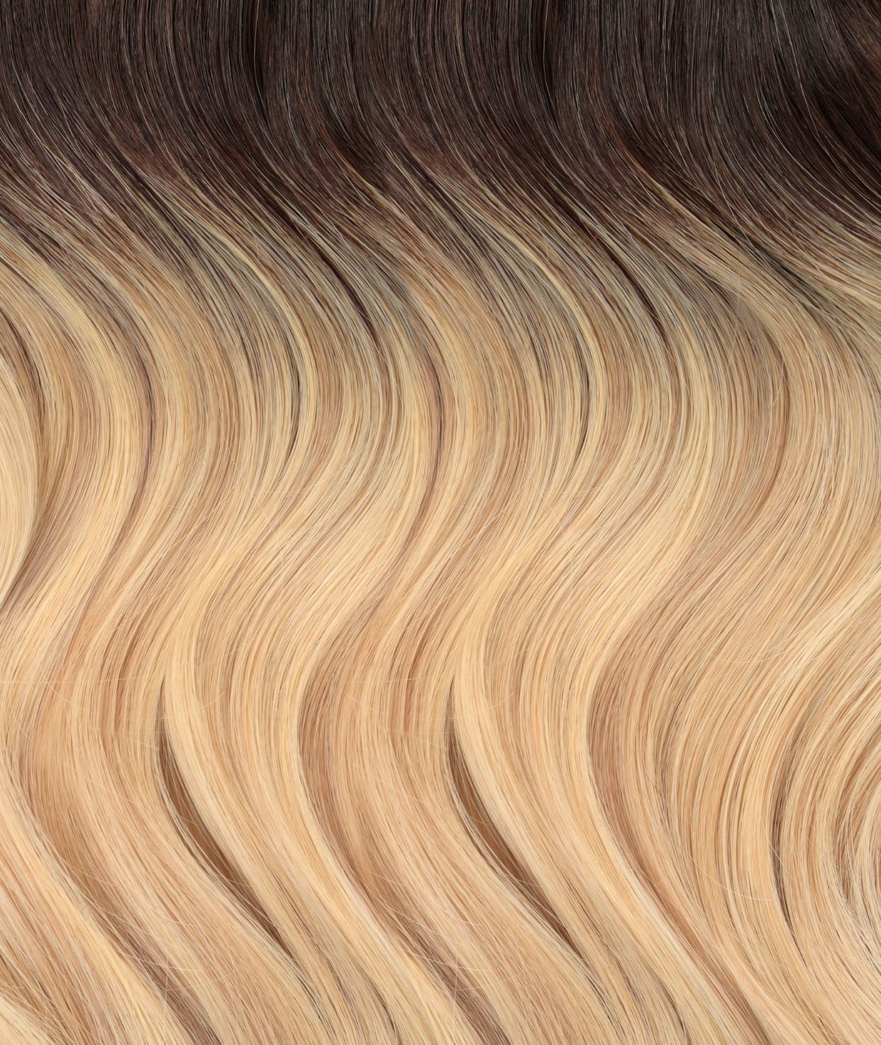 #Iced Coffee Balayage Butterfly Genius Weft Extensions