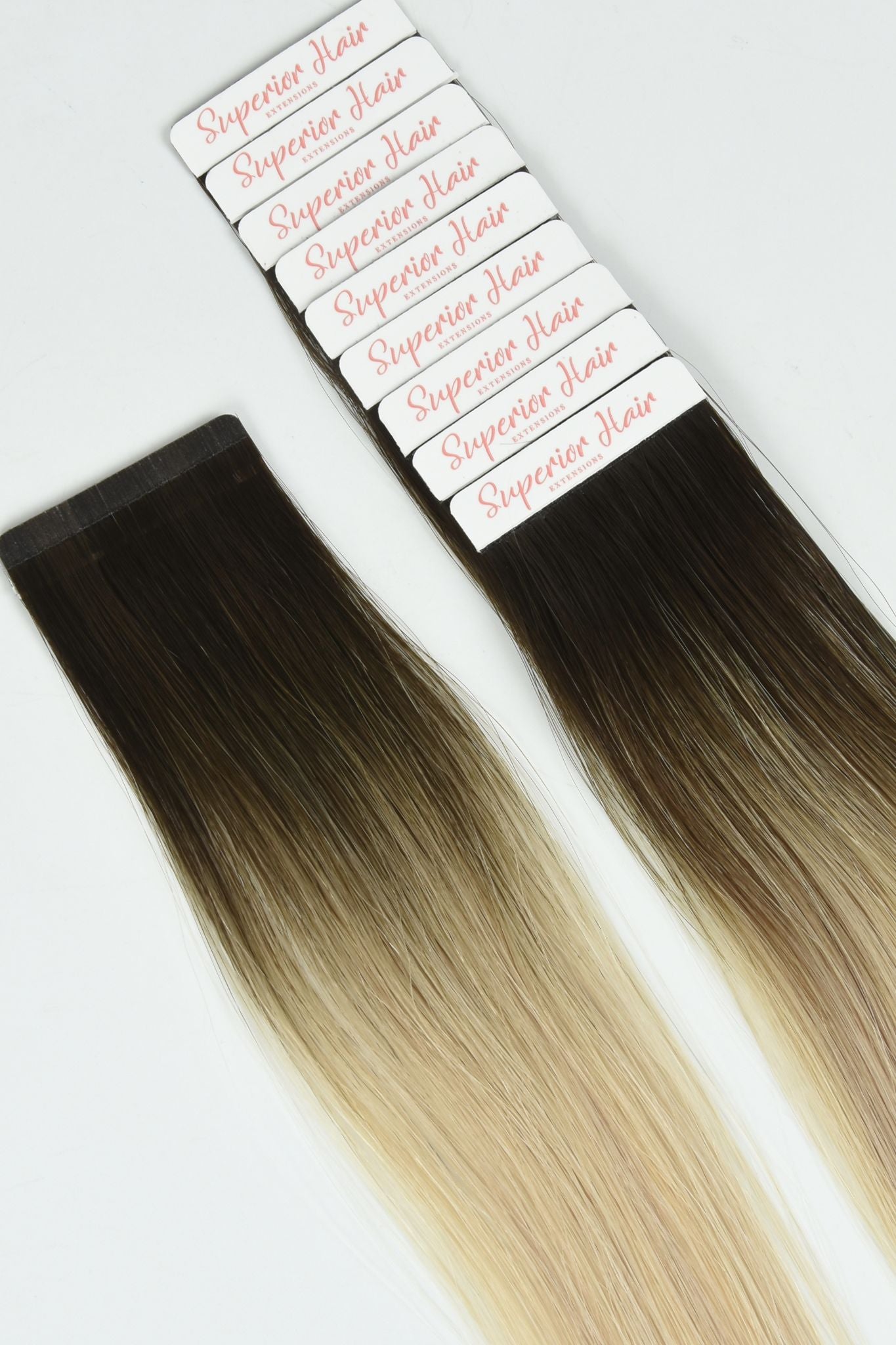 #Iced Coffee Balayage Seamless Tape In Extensions