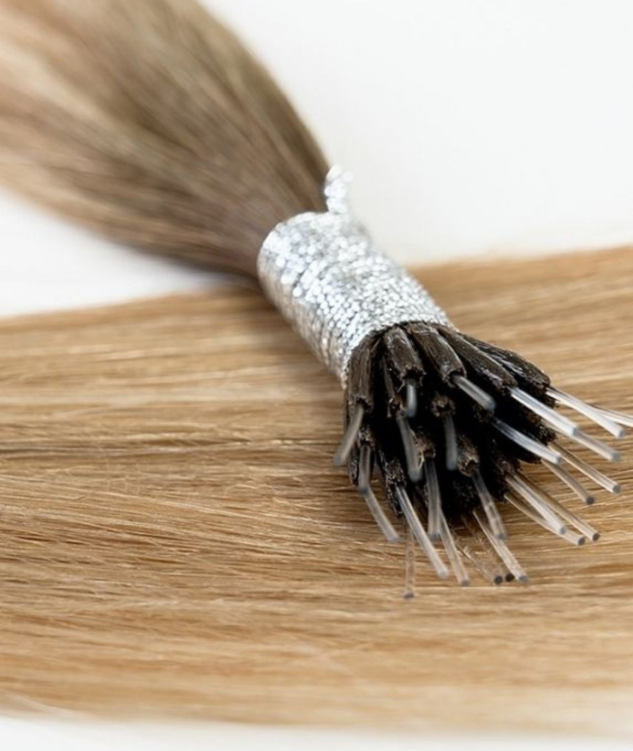 #Iced Coffee Balayage Nano Tip Hair Extensions