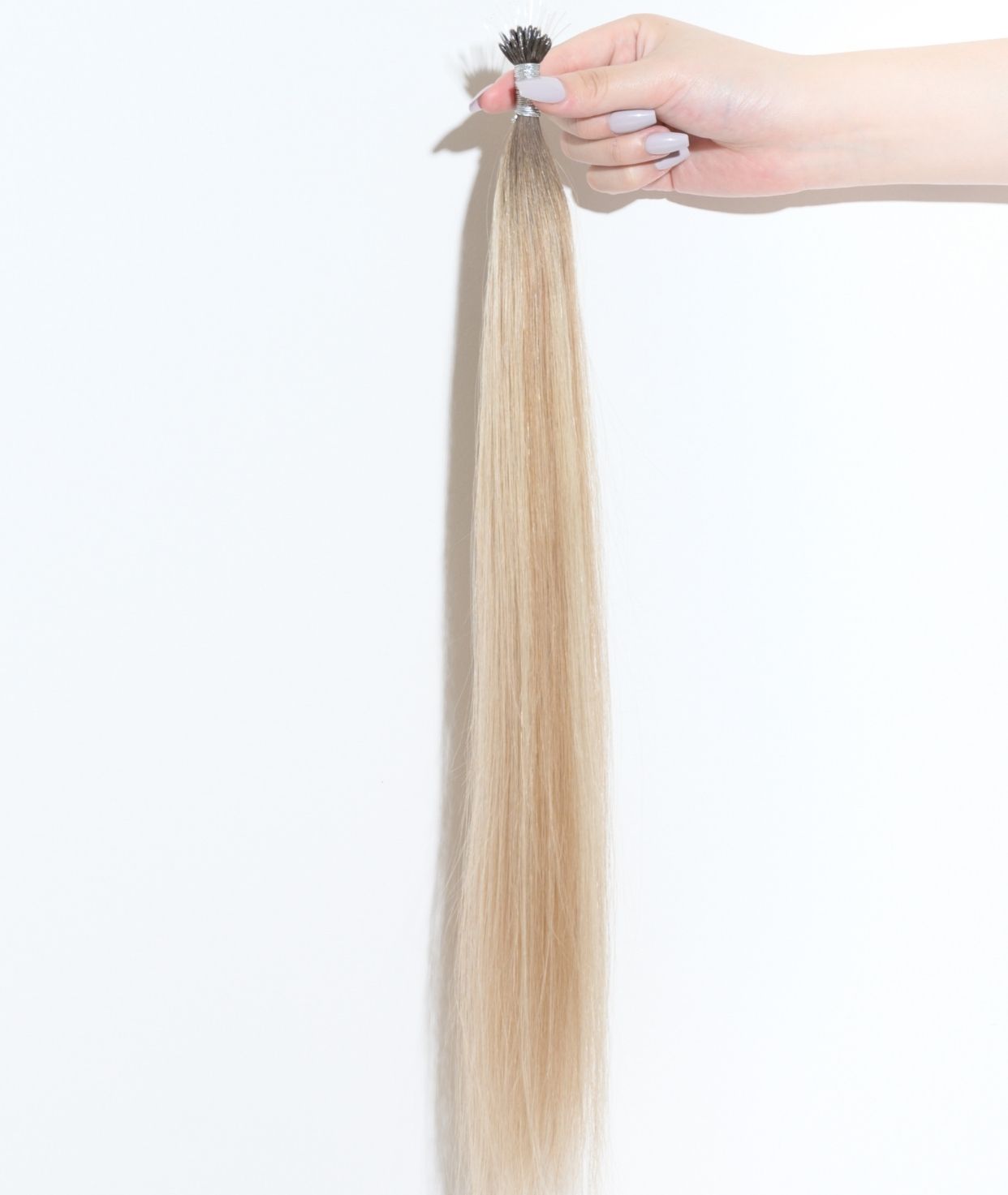 #Iced Coffee Balayage Nano Tip Hair Extensions