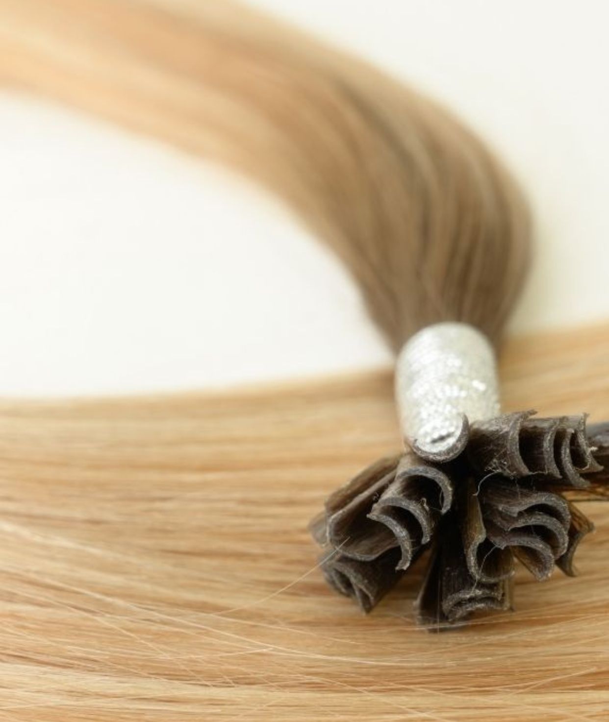 #Iced Coffee Balayage Pre Bonded U Tip Extensions