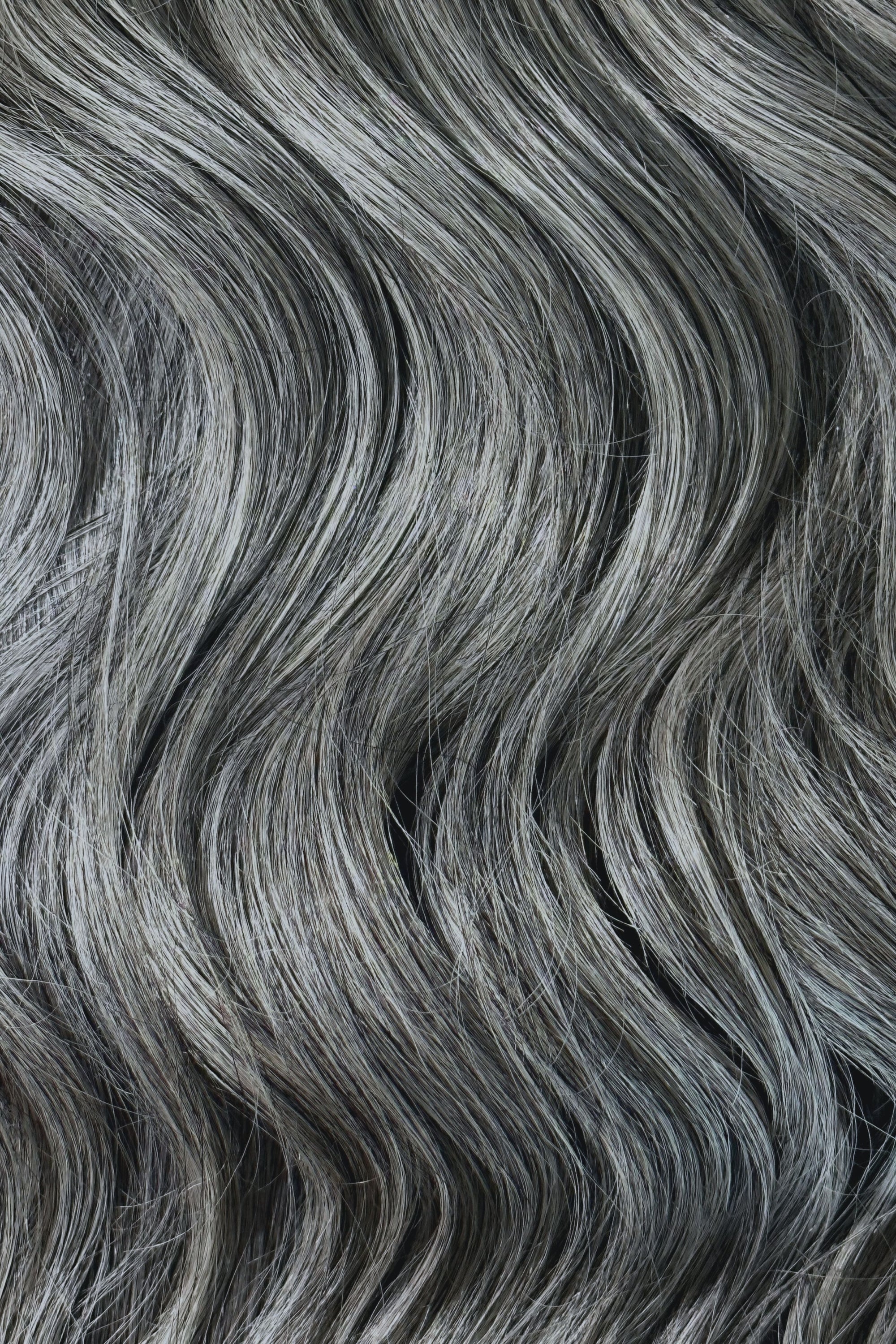 #Light Gray Flat Weft Extensions