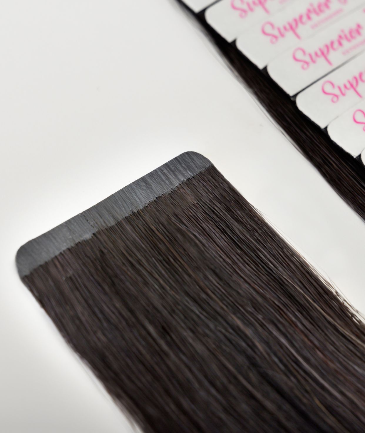 #Off Black Balayage Seamless Tape In Extensions