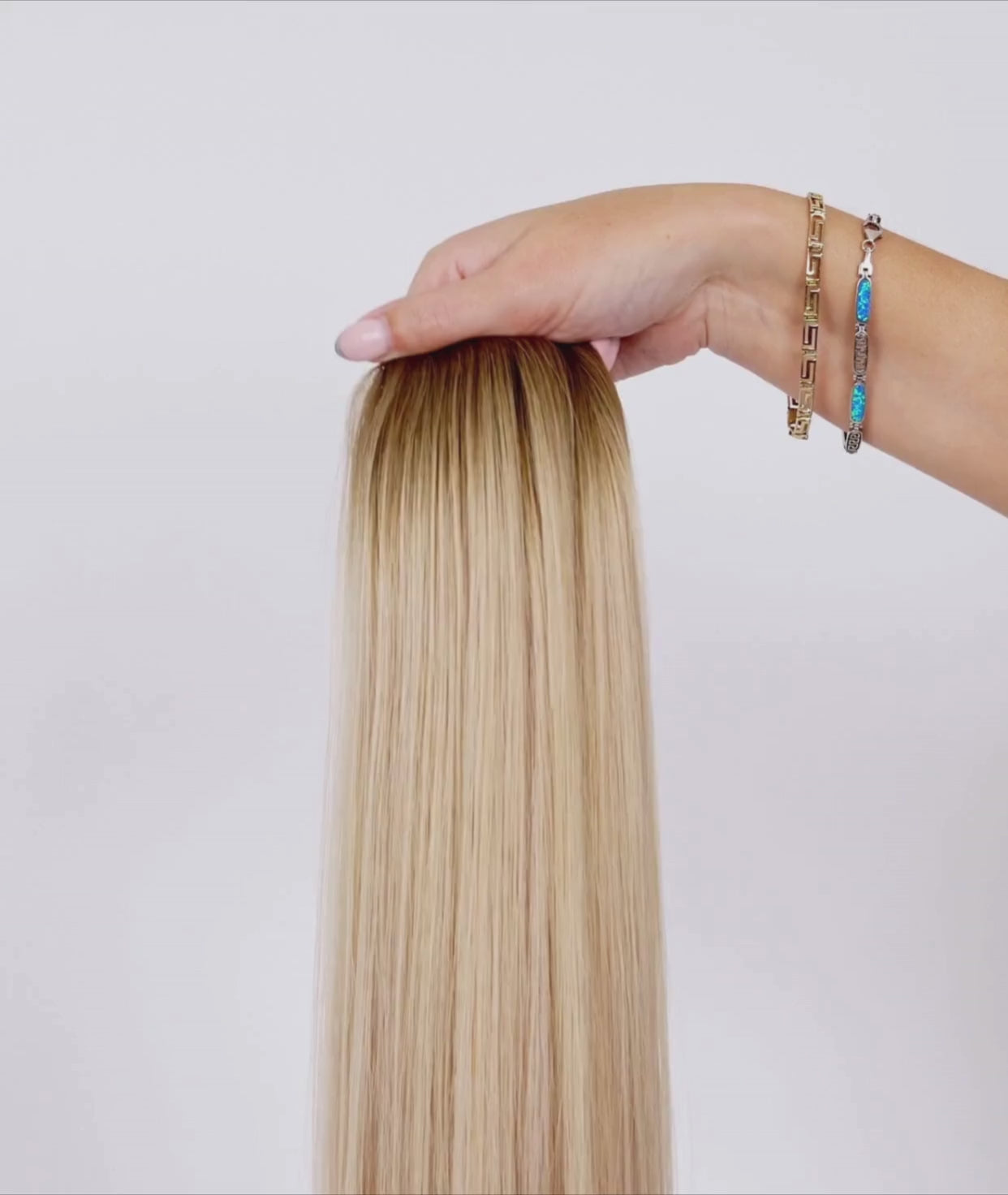 Load video: #Rooted The Blonde Butterfly Genius Weft Extensions (NEW)