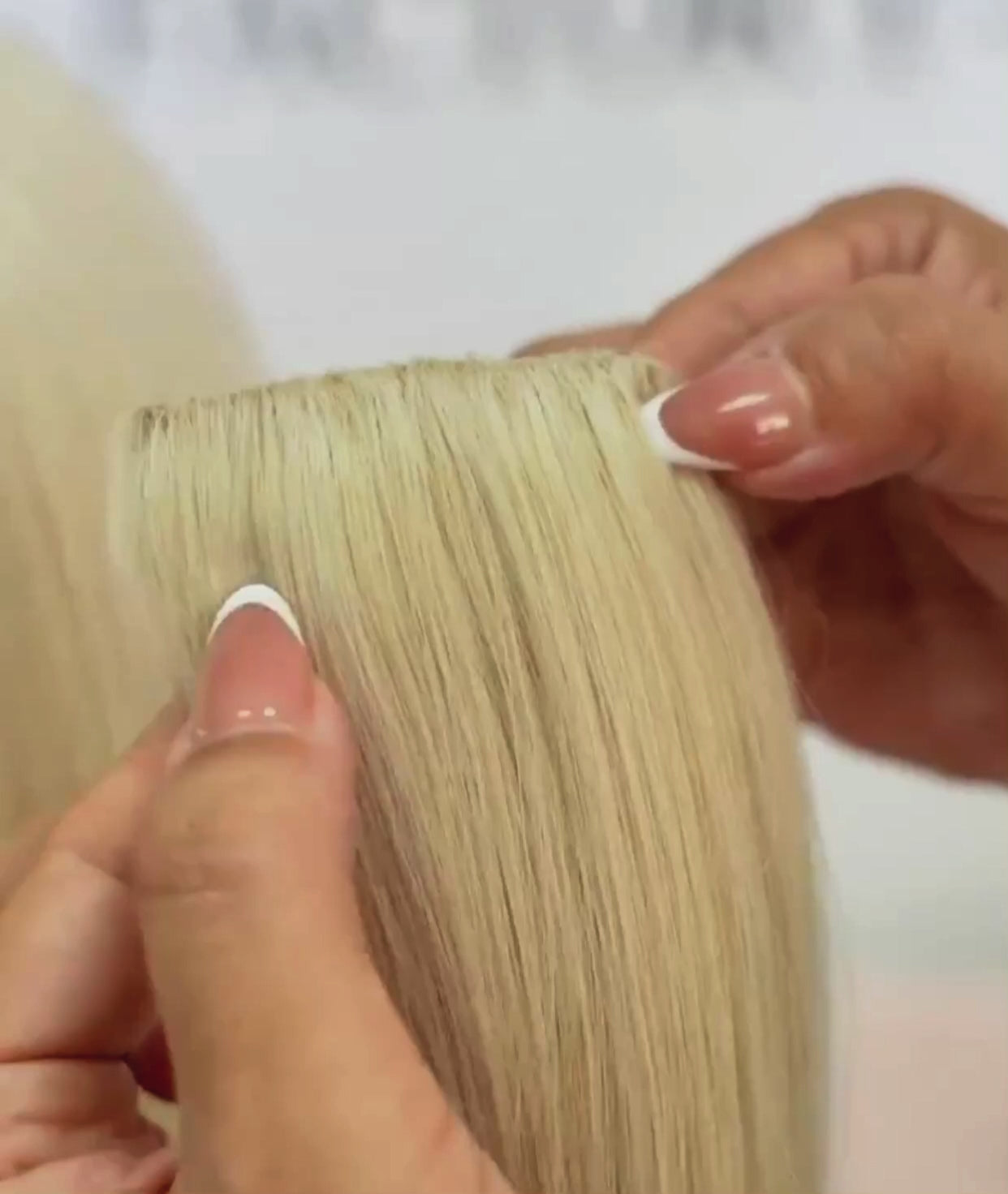 Load video: #Chestnut Brown Highlights Scalp Hair Fill Ins