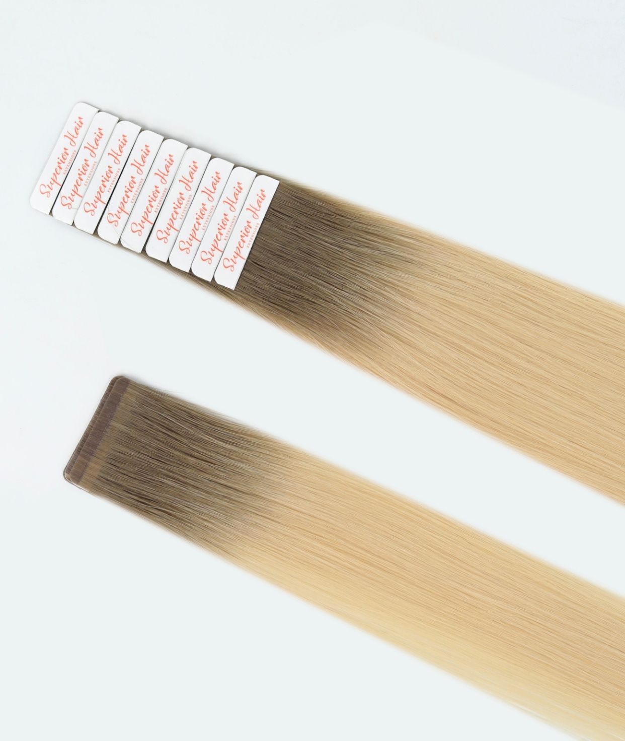 #Rooted Hollywood Blonde Seamless Tape In Extensions (NEW)