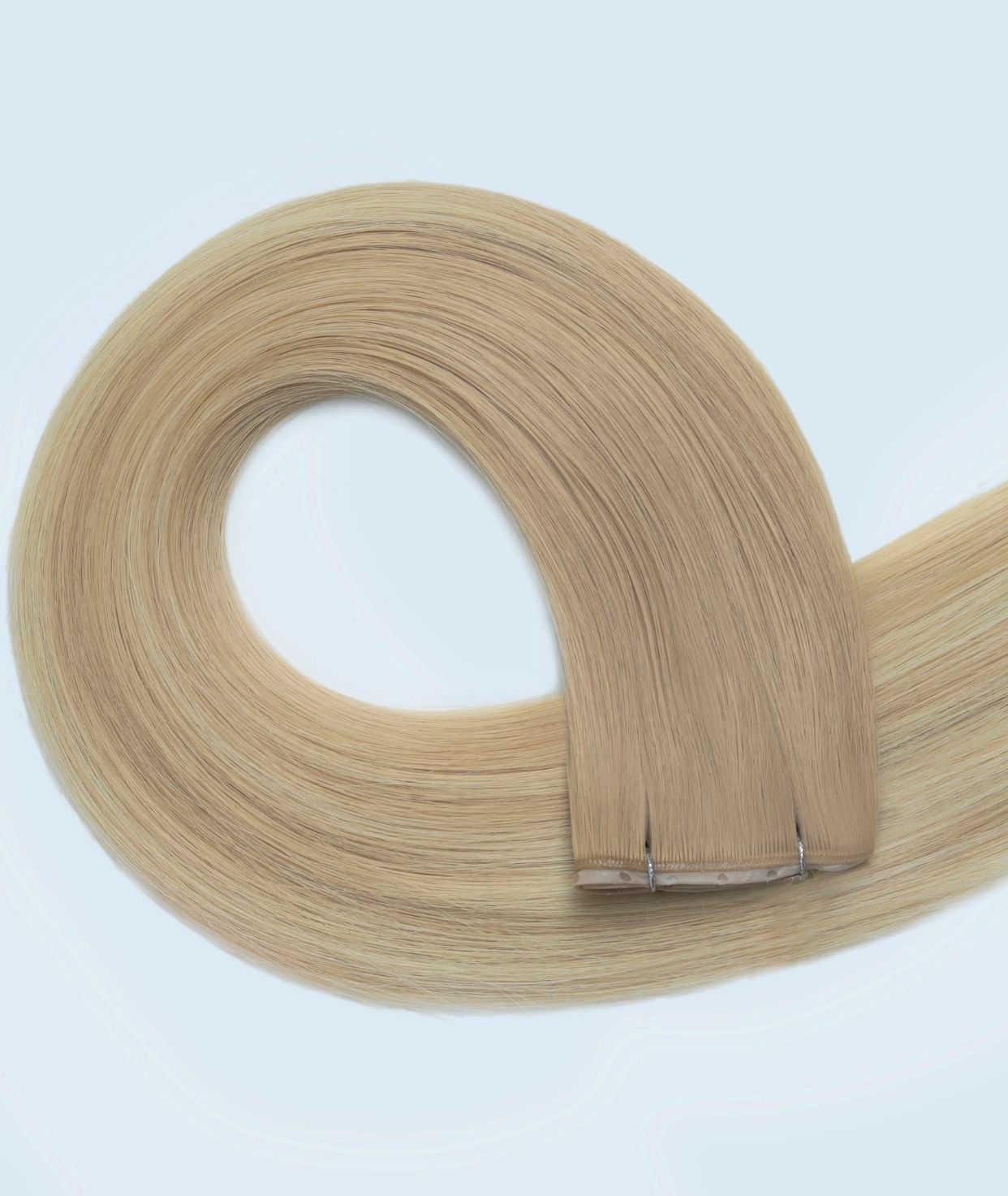 #Sandy Blonde Balayage Butterfly Genius Weft Extensions