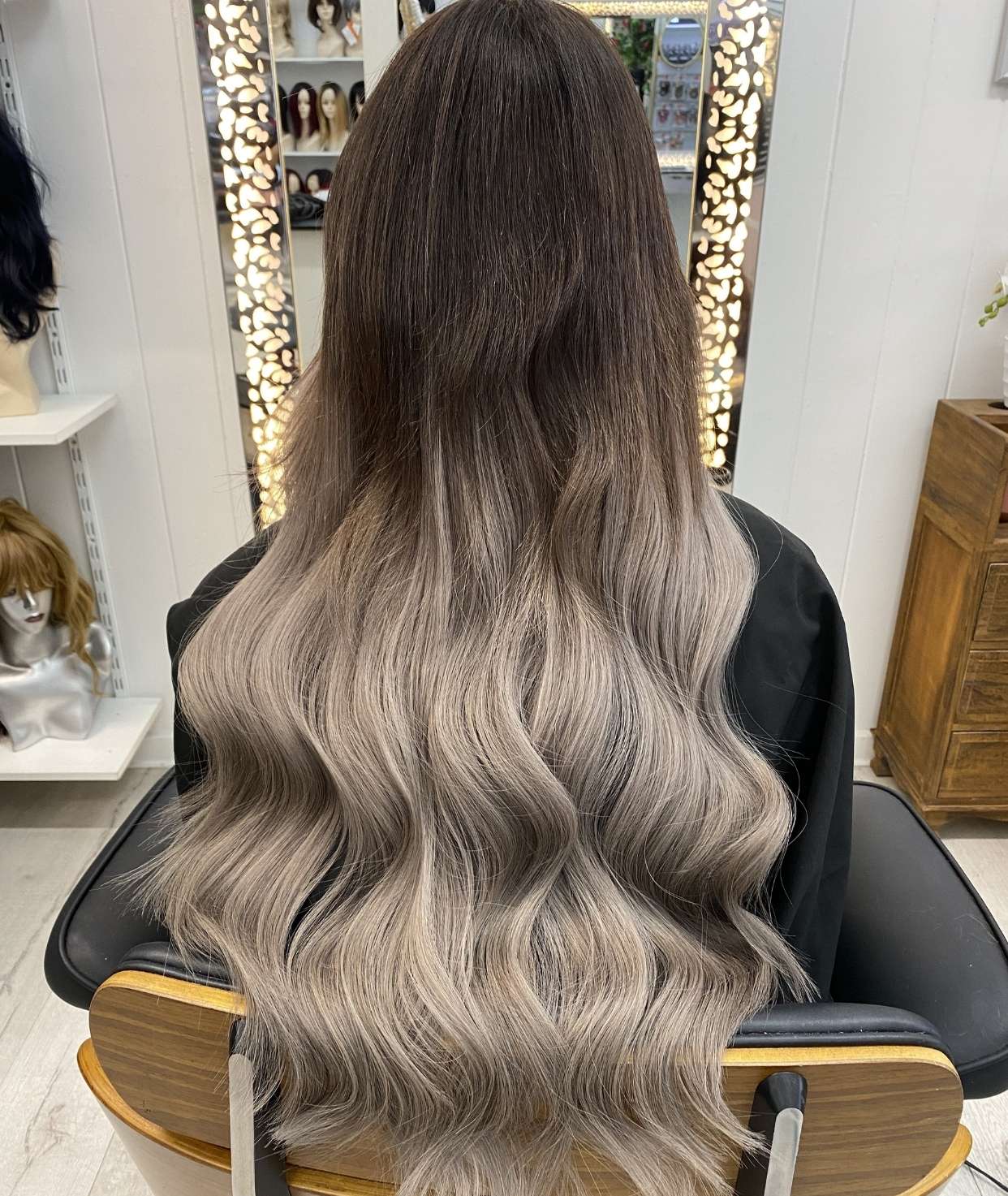 #Smokey Ombre Invisi Butterfly Weft Hair Extensions