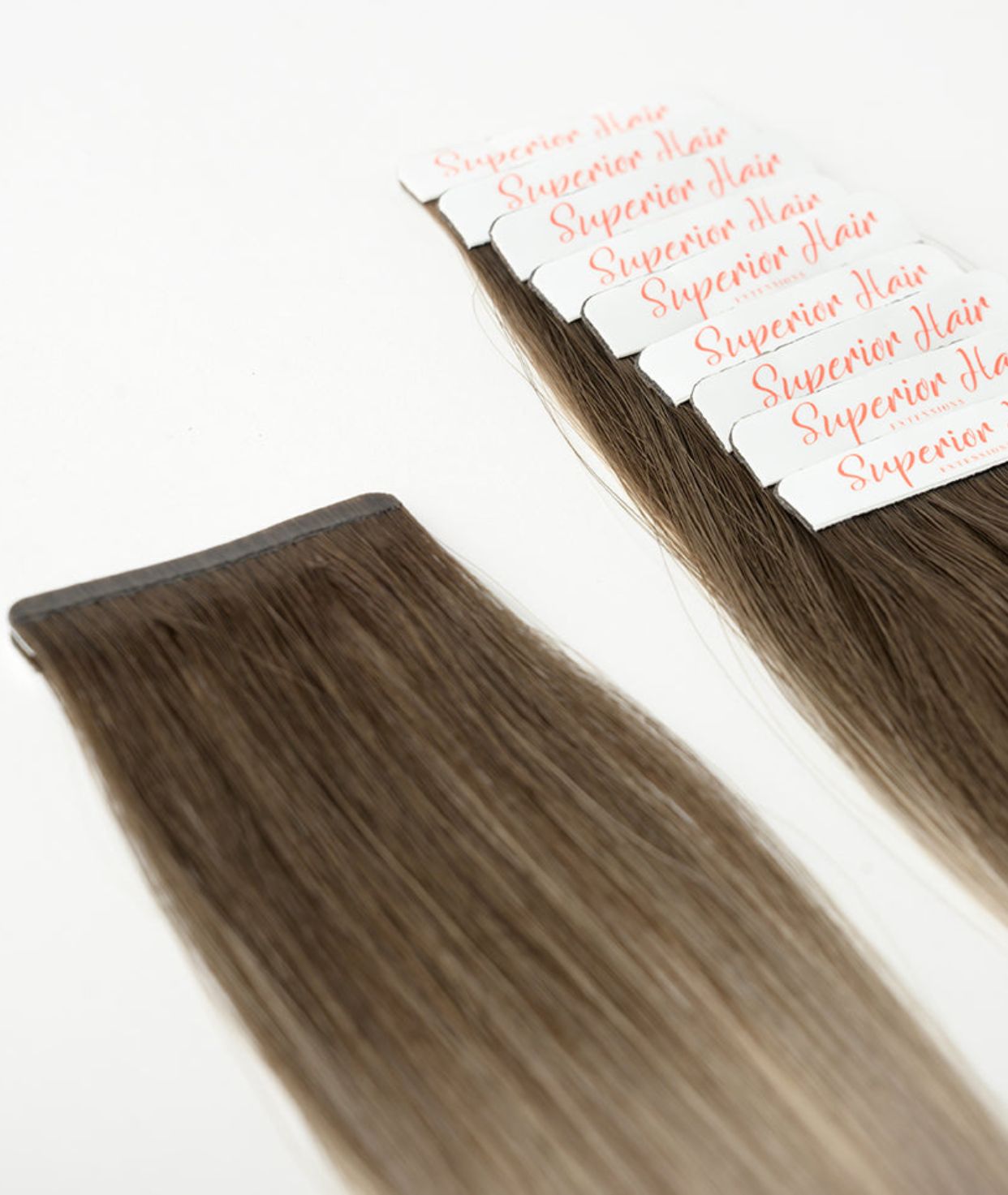#Smokey Ombre Seamless Tape In Extensions