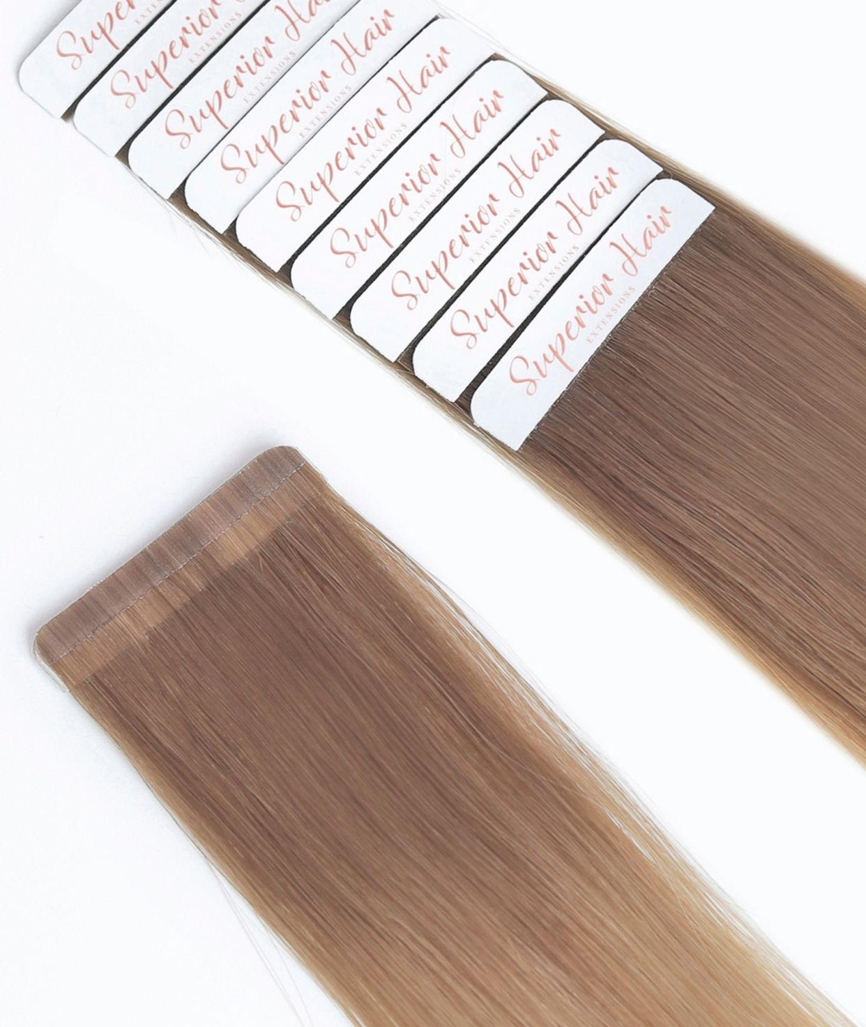 #Toffee Cream Balayage Seamless Tape In Hair Extensions