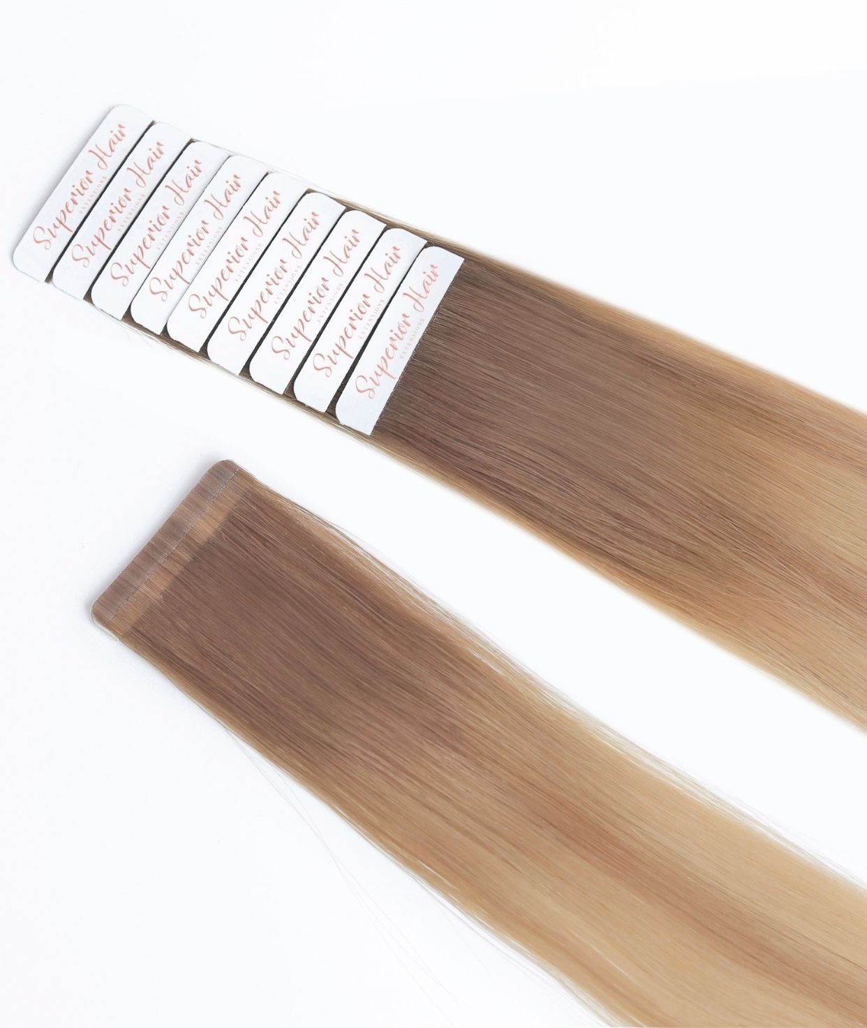 #Toffee Cream Balayage Seamless Tape In Hair Extensions