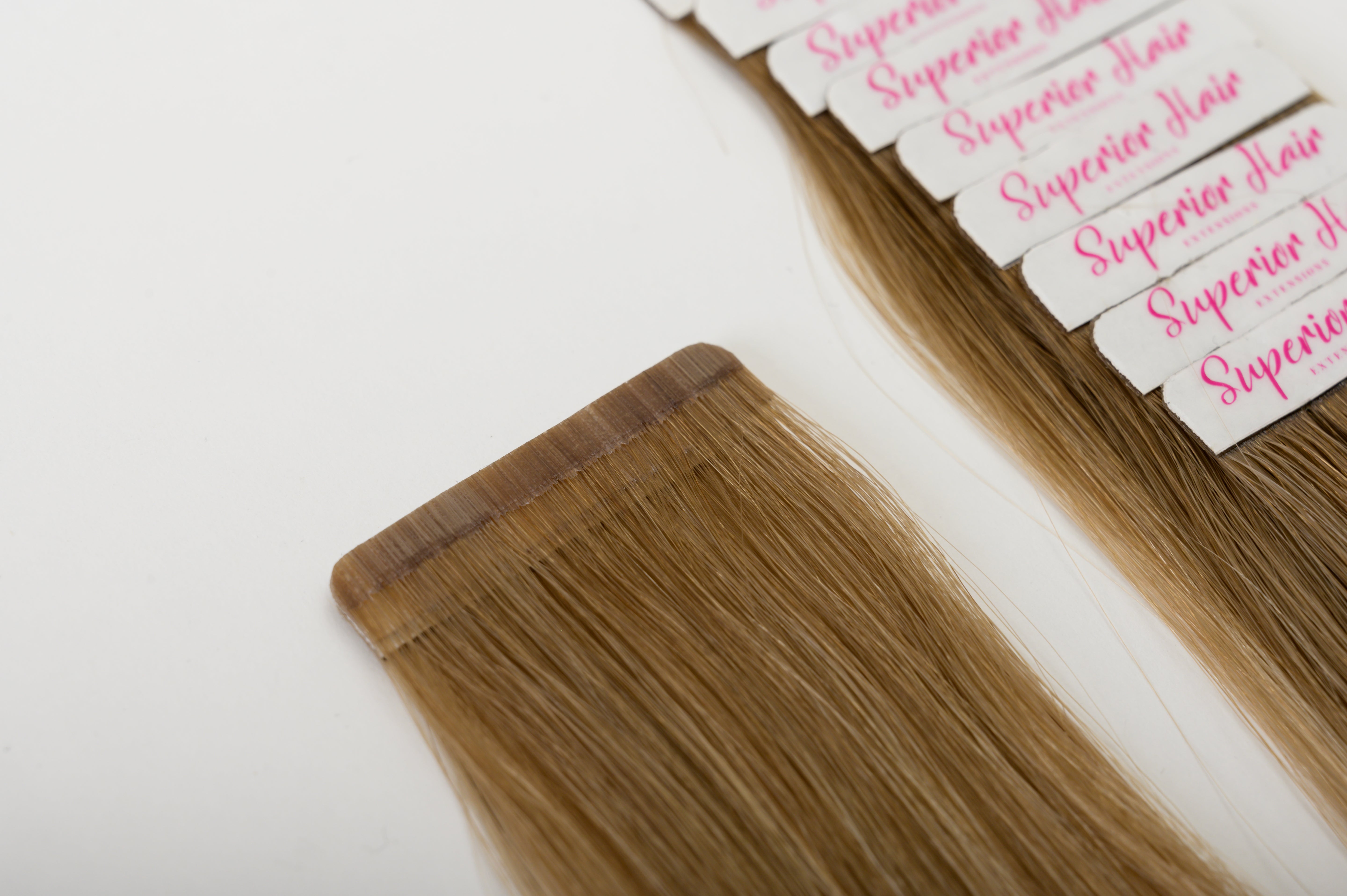 #Toffee Cream Balayage Seamless Tape In Extensions