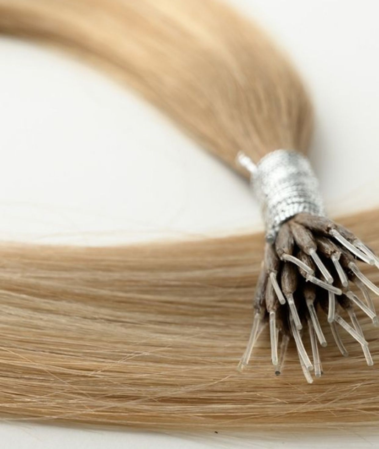 #Toffee Cream Balayage Nano Tip Hair Extensions