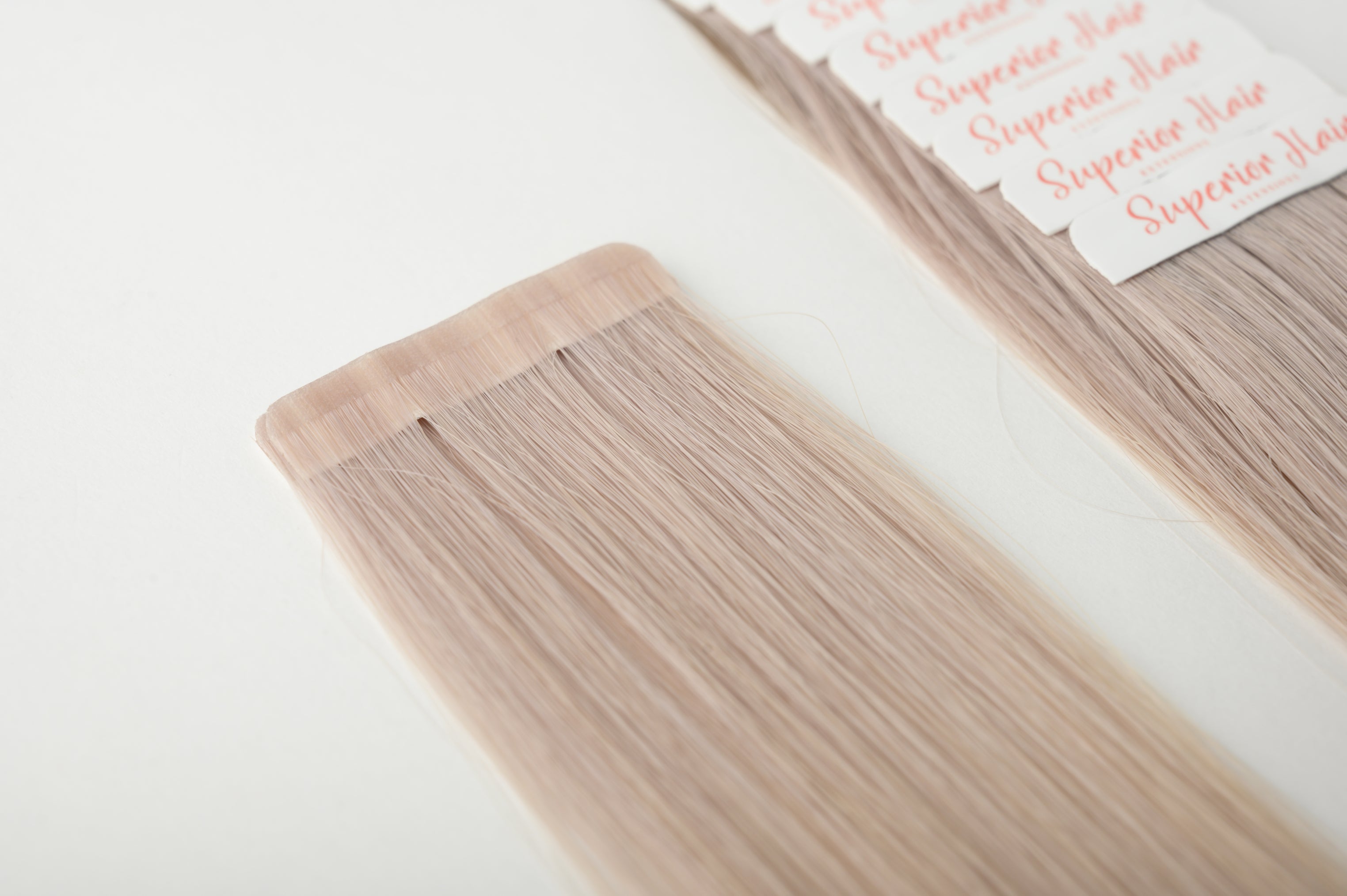 #Pearl Gray Seamless Tape In Extensions