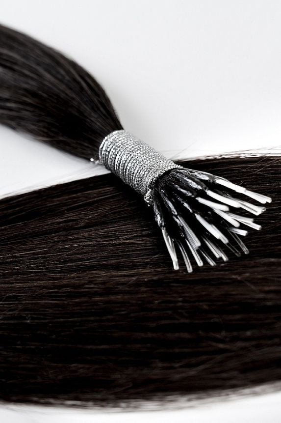 #1 Jet Black Nano Tip Hair Extensions. Superior Hair Extensions